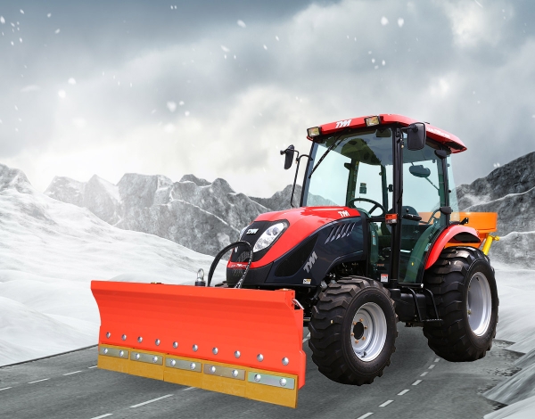 Aktion 2024 - TYM T555 SH Winterdienst-Traktor mit Kabine, Schneeschild und Streuer 